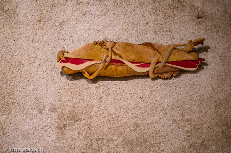 Nit de les Garnatxes al Celler de Capçanes, Fira del Vi Falset, Kunstwerk von Octavi Intente