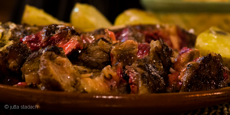 Txogitxu Rindfleisch im Restaurant Celler La Miloquera, Marçà