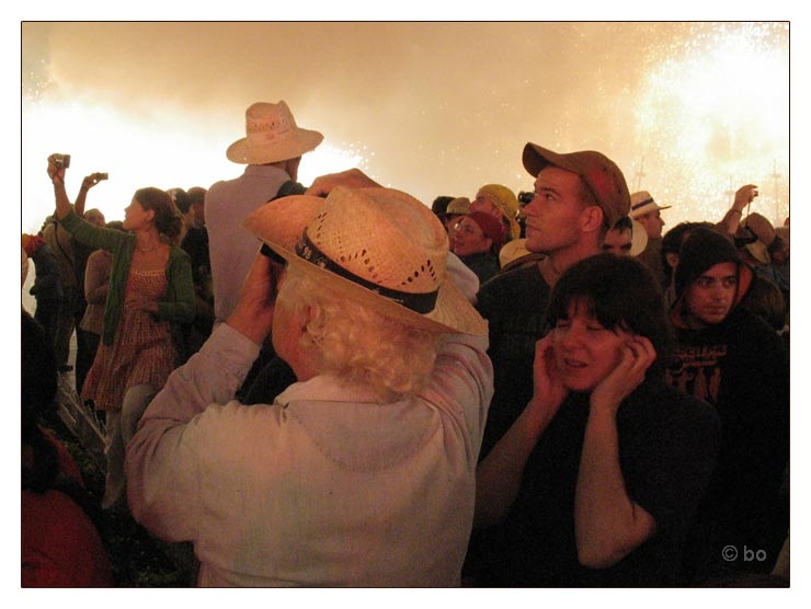 Zuschauer beim Correfoc